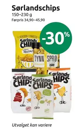 Joker Sørlandschips tilbud