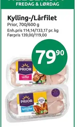 Joker Kylling-/Lårfilet tilbud