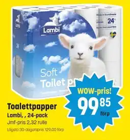 Eurocash Toalettpapper tilbud