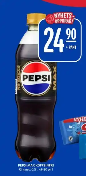 PEPSI MAX KOFFEINFRI