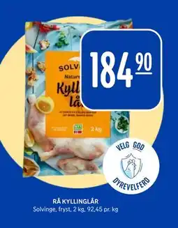 Rema 1000 RÅ KYLLINGLÅR tilbud