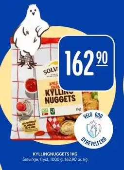 Rema 1000 KYLLINGNUGGETS 1KG tilbud