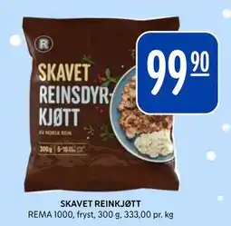 Rema 1000 SKAVET REINKJØTT tilbud