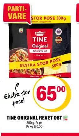 Coop Extra Tine Original revet ost tilbud