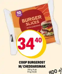 Coop Extra Coop burgerost m/cheddarsmak tilbud