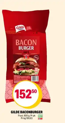 Coop Extra Gilde baconburger tilbud