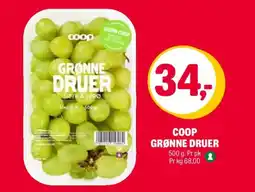 Coop Extra Coop grønne druer tilbud