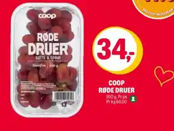 Coop Extra Coop røde druer tilbud