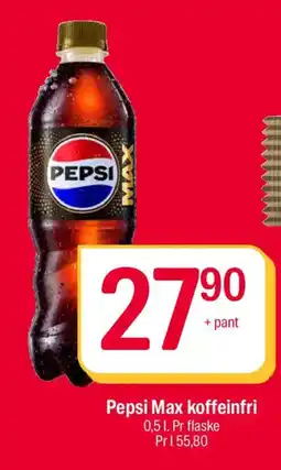 Coop Extra Pepsi Max koffeinfri tilbud