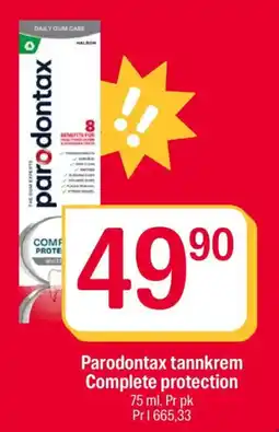Coop Extra Parodontax tannkrem Complete protection tilbud