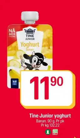 Coop Extra Tine Junior yoghurt tilbud