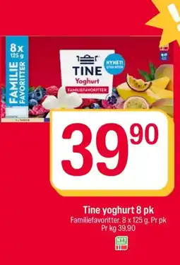 Coop Extra Tine yoghurt 8 pk tilbud