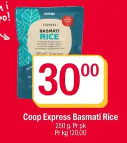 Coop Extra Coop Express Basmati Rice tilbud