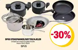 Coop Extra Spiis stekepanner/gryter/kjeler tilbud