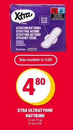 Coop Extra Xtra ultratynne nattbind tilbud
