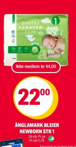 Coop Extra Änglamark bleier newborn str 1 tilbud