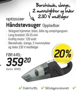 Thansen Håndstøvsuger tilbud