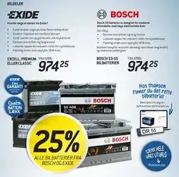 Thansen BOSCH S3-S5 BILBATTERIER tilbud