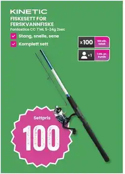 Sport Outlet FISKESETT FOR FERSKVANNFISKE tilbud