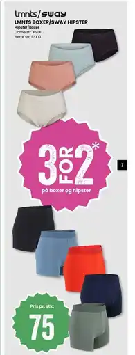 Sport Outlet LMNTS BOXER/SWAY HIPSTER tilbud