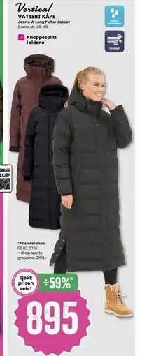 Sport Outlet VATTERT KÅPE tilbud