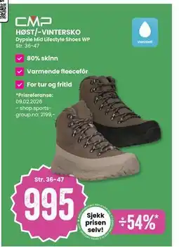 Sport Outlet HØST/-VINTERSKO tilbud