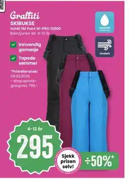 Sport Outlet SKIBUKSE tilbud
