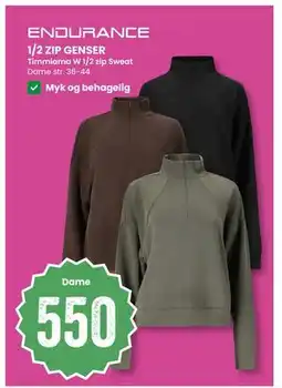 Sport Outlet 1/2 ZIP GENSER tilbud