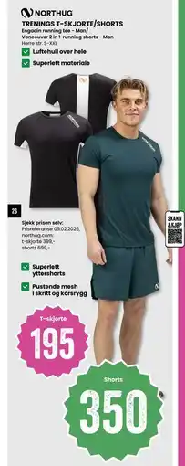 Sport Outlet TRENINGS T-SKJORTE/SHORTS tilbud