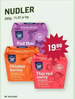 Holdbart NUDLER tilbud