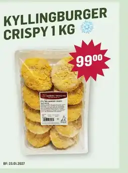 Holdbart KYLLINGBURGER CRISPY 1 KG tilbud