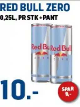 Price Lagerbutikk RED BULL Zero tilbud