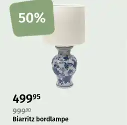 Nille Biarritz bordlampe tilbud