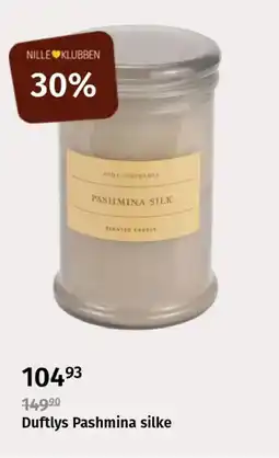 Nille Duftlys pashmina silke tilbud