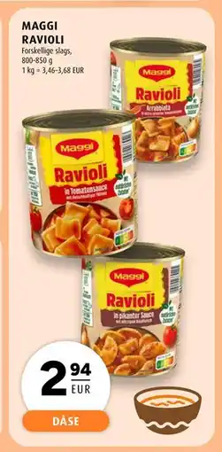Scandinavian Park MAGGI RAVIOLI, EUR 2.94 tilbud