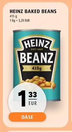 Scandinavian Park HEINZ BAKED BEANS, EUR 1.33 tilbud