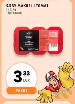 Scandinavian Park SÆBY MAKREL I TOMAT, EUR 3.33 tilbud
