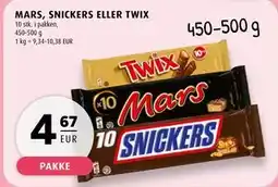Scandinavian Park MARS, SNICKERS ELLER TWIX, EUR 4.67 tilbud