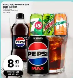 Scandinavian Park PEPSI, 7UP, MOUNTAIN DEW ELLER MIRINDA, EUR 8.41 tilbud