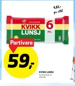 Bunnpris KVIKK LUNSJ tilbud
