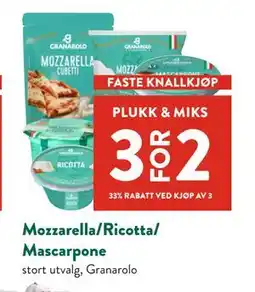Jacobs Mozzarella/Ricotta/ Mascarpone tilbud