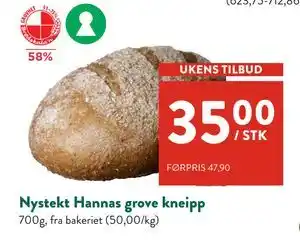 Jacobs Nystekt Hannas grove kneipp tilbud