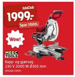 Jula Kapp- og gjærsag 230 V 2000 W Ø305 mm, Medlemspris tilbud