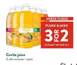 Jacobs Cevita juice tilbud