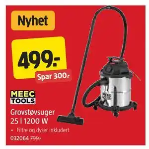Grovstøvsuger 25 l 1200 W