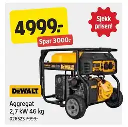 Jula Aggregat 2,7 kW 46 kg tilbud