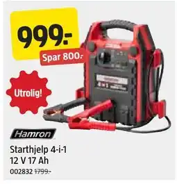 Jula Starthjelp 4-i-1 12 V 17 Ah tilbud