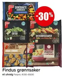 Spar Findus grønnsaker tilbud
