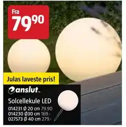Jula Solcellekule LED tilbud