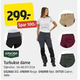 Jula Turbukse dame tilbud